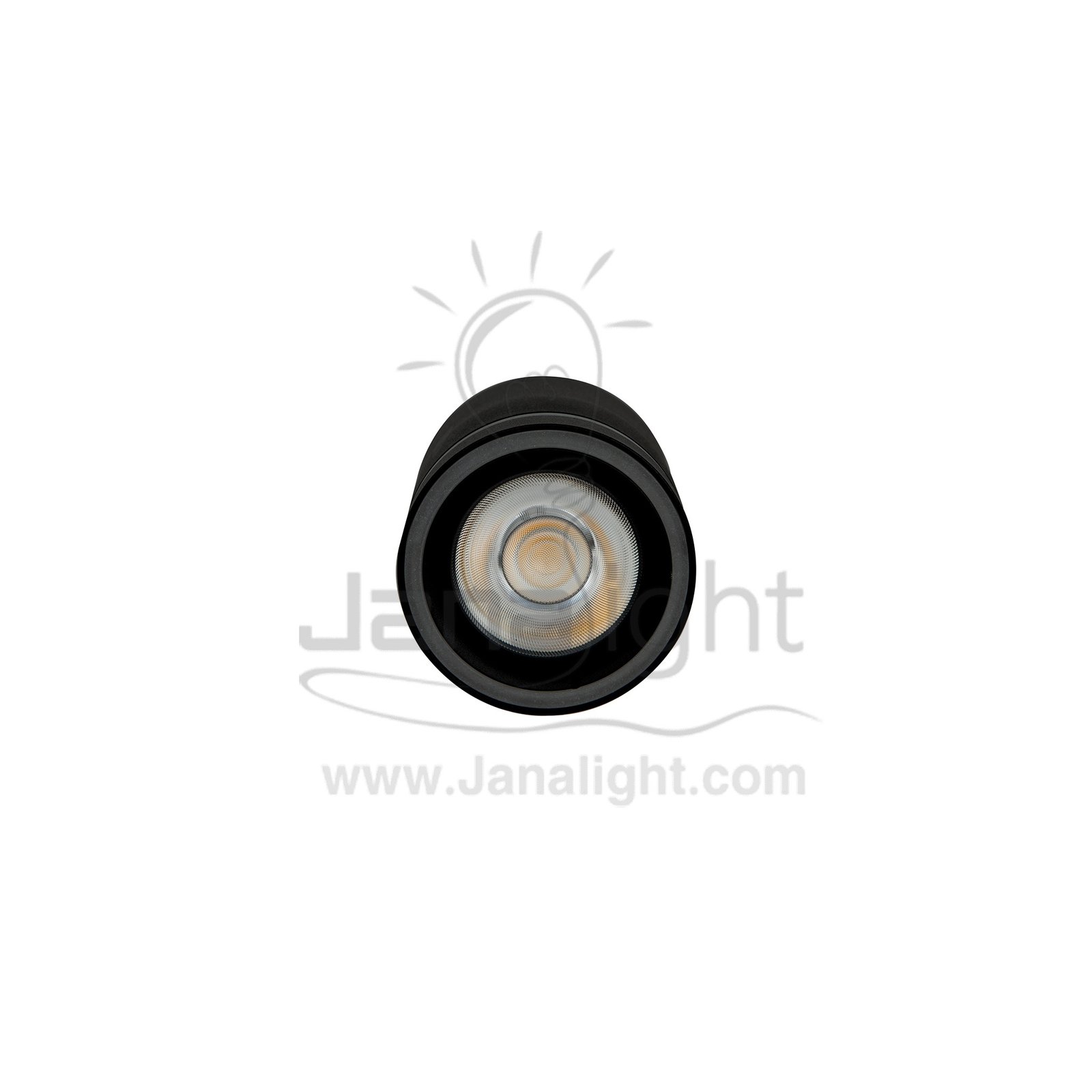 سلندر 10 وات متحرك اسود وورم طرف اكرليك Black cylinder spotlight warm 10W